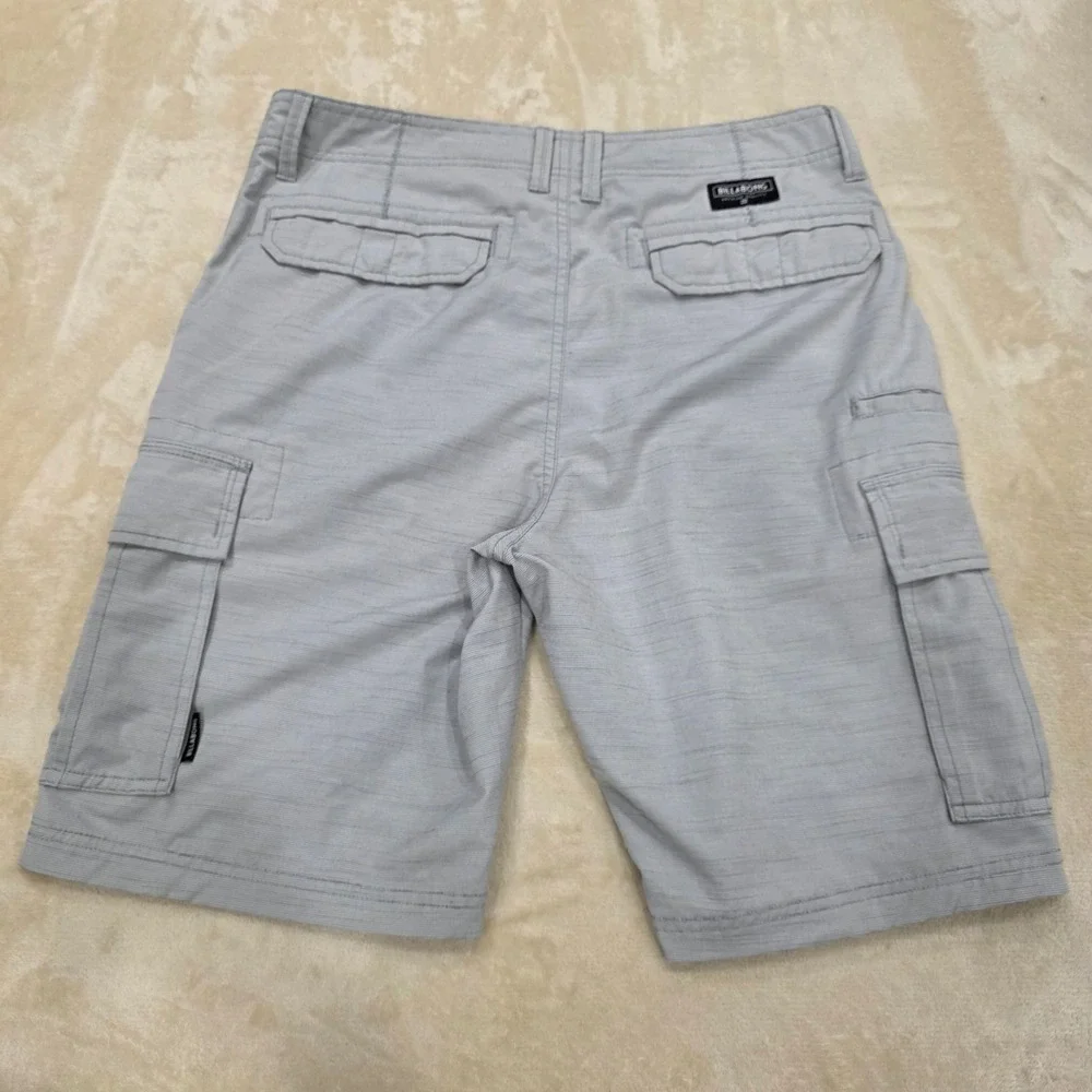 Billabong Submersibles Scheme Men Hybrid Cargo Shorts Size 31 Gray Quick Dry